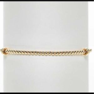 2MM YELLOW GOLD FILLED BRACELET WITH LARGE 14K RONDELLE PATTERN